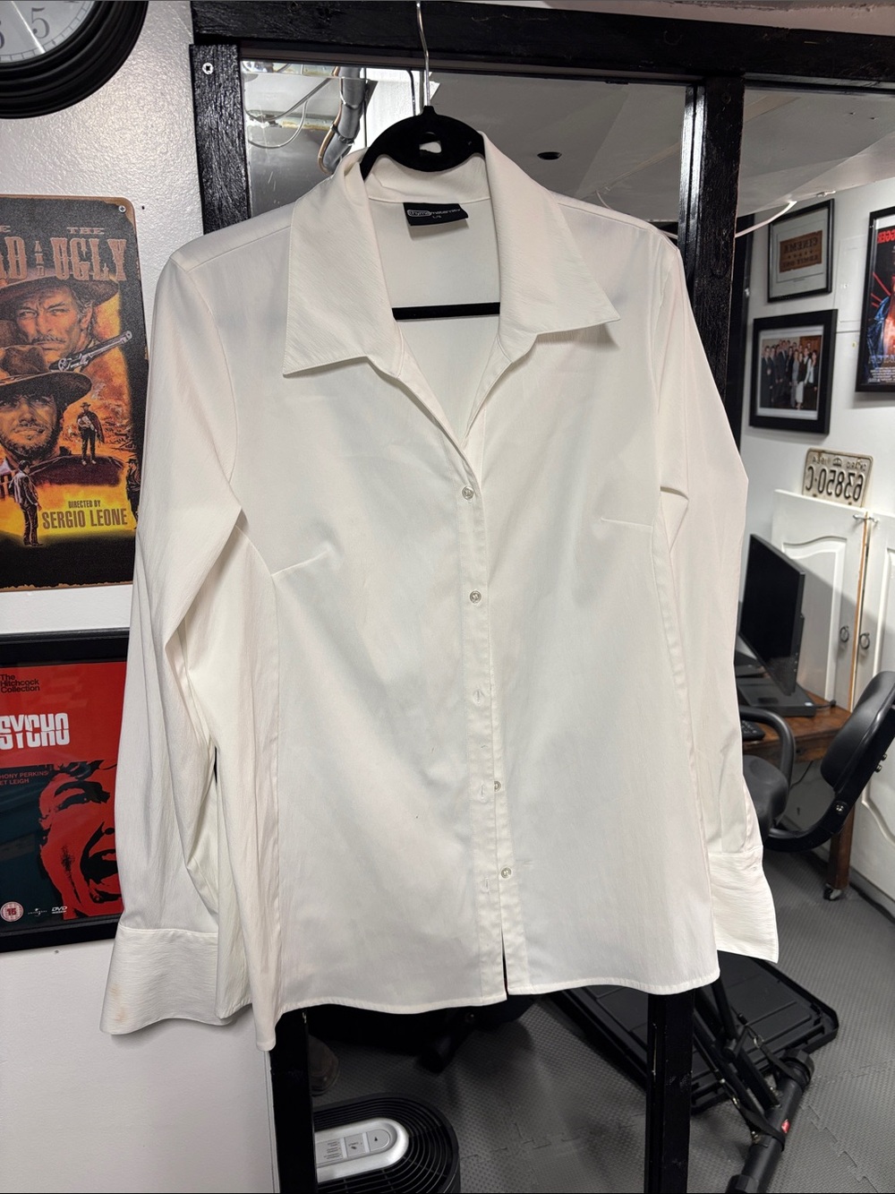 Thyme Maternity White Button-Down Maternity Shirt